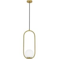 lampara de techo globo - lampara colgante dorada - ruby  dorado