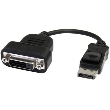 Adaptador DisplayPort a DVI StarTech DP2DVIS Activo 1920x1200 0,2 m Negro