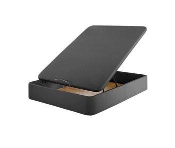 Canapé polipiel deluxe negro 135x190 cm
