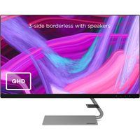 lenovo q27q-10 quad hd 27 ips lcd monitor - black black