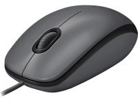 raton - logitech m100 con cable usb 3 botones 1000 dpi ambidiestro pcmac negro