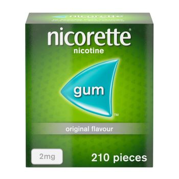 Nicorette Original Gum 2mg - 210 Pieces