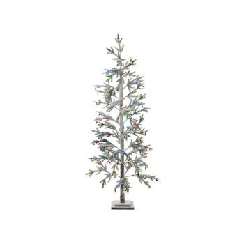 Árbol De Navidad Artificial Con Luces Led Para Exterior Interior Estilo Escandinavo Preiluminado 180 Cm Verde Torsa