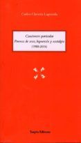 cancionero particular. poemas de sexo hipocresia y nostalgia (1980-201