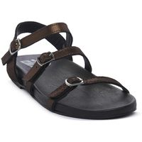 bueno shoes sandalias blk simil para mujer