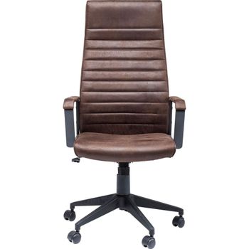 Silla oficina giratoria high marrón