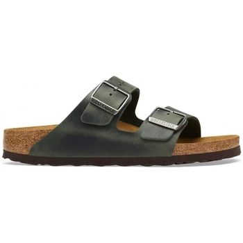 BIRKENSTOCK Sandalias Arizona Natural Oiled Leather Narrow - Thyme para mujer