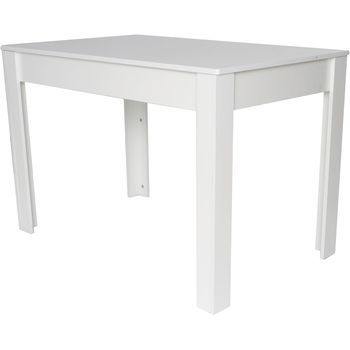 Dupi Mesa Comedor Aitana Con Estructura Y Tapa Superior De Madera (blanco, 140x80)