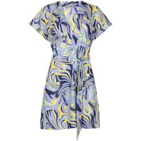 lisca vestidos vestido de verano manga corta con cinturon palma para mujer