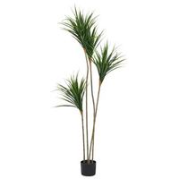 planta artificial en maceta para interior decoracion de plastico con maceta negra 165 cm dracaena draco