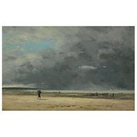 legendarte - cuadro lienzo impresion digital - deauville maree basse - eugene boudin - decoracion pared cm 50x80