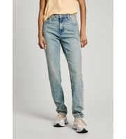 pepe jeans para mujer pl204591ms1 jeans tapered hw azul 2730 casual denim algodon organico sostenible