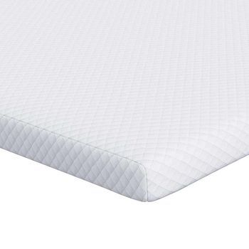 Colchón De Espuma Viscoelástica 70 X 200 Cm Thick Suave Blanco Vidaxl