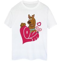 dessins animes camiseta love heart para mujer