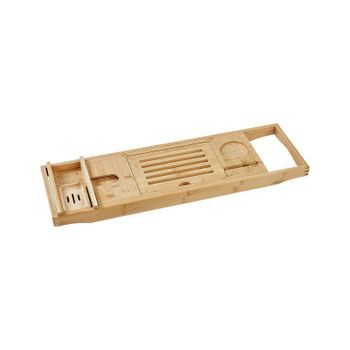 Bandeja Para Bañera Accesorios De Baño Madera De Bambú Marrón Claro Lowes
