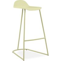 taburete de diseno en metal - gaynor verde pastel