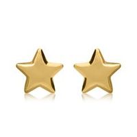 pendientes estrellas para mujer en oro 14 quilates