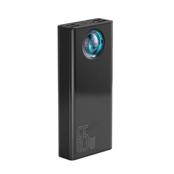 Baseus 65W USB PD 30000mAh banco de energía PD QC3.0 FCP SCP Carga rápida Batería externa Cargador 3 entradas y 5 salida