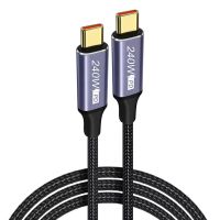 cable usb-c a usb-c de 5a 240w pd qc30 carga rapida transmision de datos nucleo de cobre estanado longitud 1m2m para i