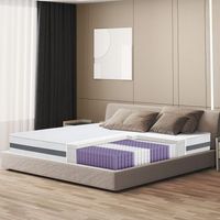 colchon de muelles ensacados y memory 170x200 20 cm  medio-firme autoformante ortopedico  funda hipoalergenica y transpirable