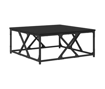 Mesa de café - mesa de centro - mesa baja roble negro 70 x 70 x 30 cm madera de ingeniería