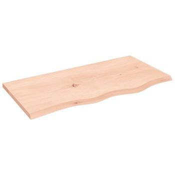 Tablero De Mesa Madera Maciza De Roble Sin Tratar 80x40x2 Cm Vidaxl