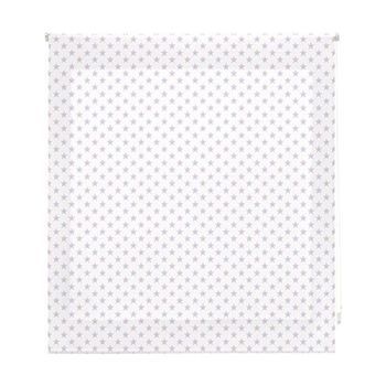 Estor Enrollable Infantil - Estor Infantil Tamaño 150x180 - Estor Enrollable Color Blanco Con Estrellas Lila | Blindecor