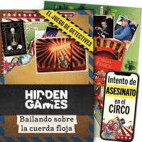 juego de mesa hidden games escena del crimen bailando sobre la cuerda floja