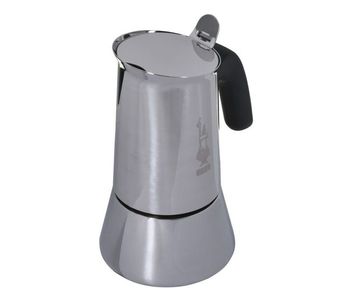 Cafetera italiana bialetti plateado acero inoxidable 240 ml 6 tazas