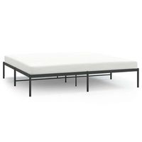estructura de cama de metal negro 183x213 cm vidaxl