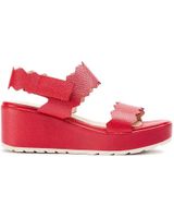 de wonders sandalias de piel purpura b-9501 rojo