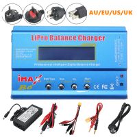 cargador de bateria lipo imax b6 80w 6a con conector xt60 y adaptador de alimentacion