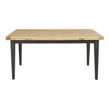 Mesa de comedor extensible de mango macizo de 160 a 240 cm