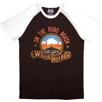 willie nelson camiseta route 66 para hombre