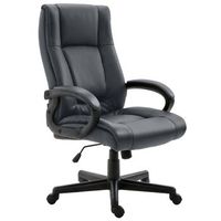 silla de oficina xl sparta imitacion cuero simil cuero gris 70x66x106 cm clp