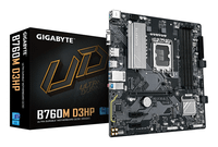 gigabyte intel b760m d3hp placa base - procesadores intel core de 14 generacion vrm de 411 fases hasta 5600 mhz ddr5 2xpcie 40 m2 lan gbe u