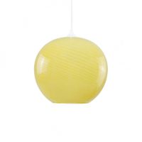 lampara de techo de vidrio amarillo