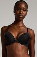 hunkemoller sujetador push-up de aros preformado angie negro