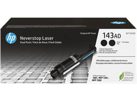 toner - hp neverstop combo 2 pack 143ad negro w1143ad