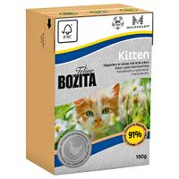 bozita feline tetra pak package 6 x 190g - kitten