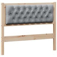 cabecerorpanel de cabecero otro marron y gris claro 100 cm madera maciza de pino