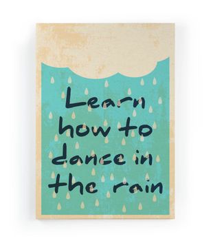 Lienzo 60x40 impresión bailar en la lluvia