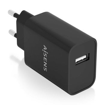 Aisens A110-0854 Cargador USB 10W Alta Eficiencia 5V/2A Negro