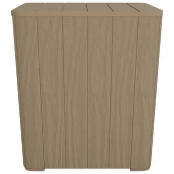 Mesa De Jardín | Mesa De Exterior Con Tapa Extraíble Polipropileno Marrón Claro