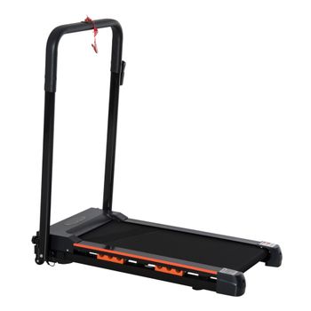 HOMCOM Cinta de Correr y Andar con Botón de Emergencia Pantalla LCD Mando a Distancia 1-6 km/h Motor 500W 105x56x108,5 cm Negro   Aosom España