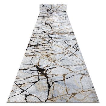 Alfombra De Pasillo Con Refuerzo De Goma Lotus Marble 21136 Beige Lava 100x280 Cm