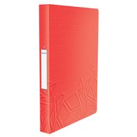 leitz urban chic carpeta de anillas con 2 juntas roja 26 mm