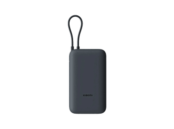 Powerbank - Xiaomi BHR9738GL, 20000 mAh, 1x USB-C, USB-A, Cable Integrado, 22.5W, Gris Oscuro