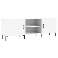 mueble para tv madera de ingenieria blanco 150x30x50 cm vidaxl