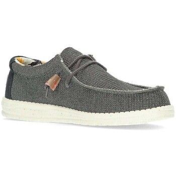 HEYDUDE Mocasines wallyknit black_charcoal para hombre